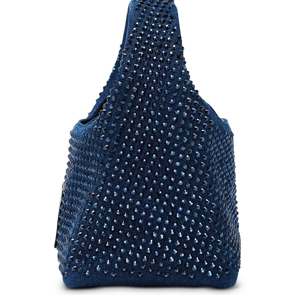 Marc Jacobs The Crystal Denim Mini Sack Bag - Picture 5 of 6